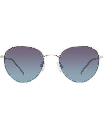 Eddie Bauer 53mm Round Sunglasses - Blue