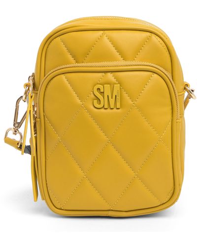 Steve Madden Finn Quilt Crossbody Bag - Yellow