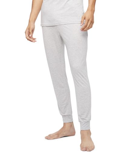 Calvin Klein Modal Blend Jogger Pajama Pants - White