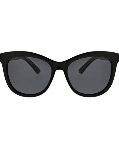 Hurley 54mm Butterfly Polarized Sunglasses - Black