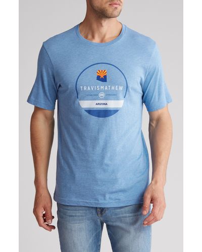 Travis Mathew Outlaw Mcgraw Graphic T-shirt - Blue