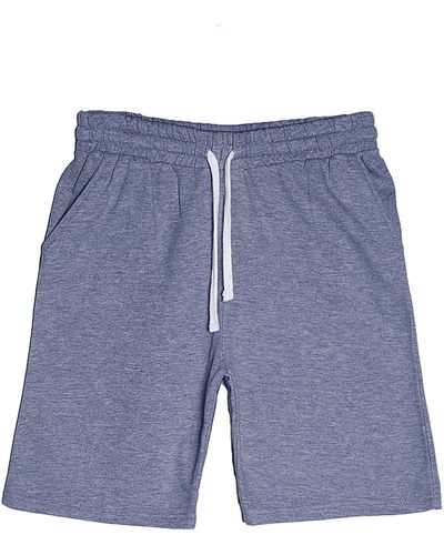 FLEECE FACTORY Core Fleece Shorts - Blue