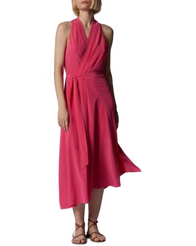 Equipment Alejandra Halter Silk Maxi Dress - Red