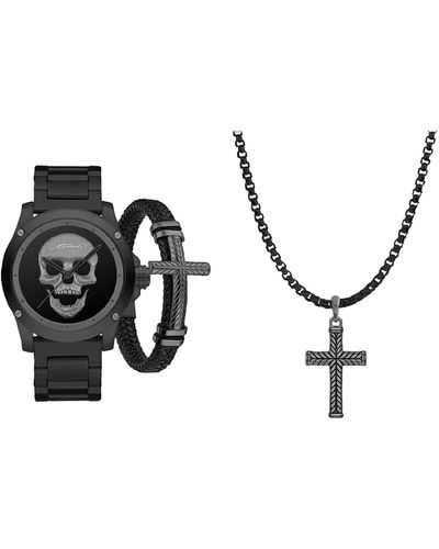 Ed Hardy 3-piece Jewelry & Watch Set - Black
