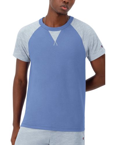 Champion Stripe Raglan Sleeve T-shirt - Blue