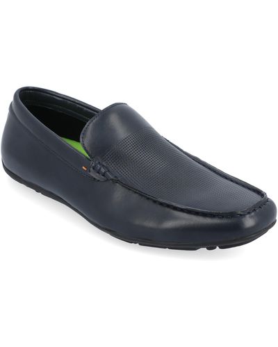 Vance Co. Mitch Vegan Leather Driver Loafer - Blue