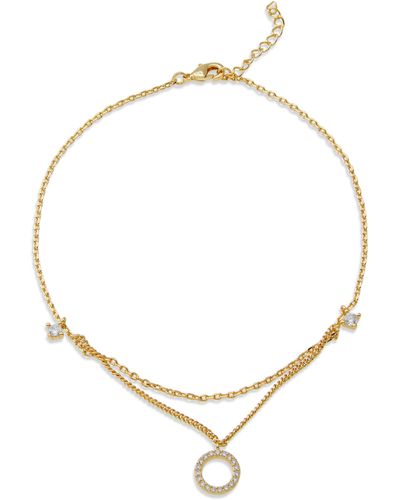 Savvy Cie Jewels 18k Yellow Gold Plated Cz Anklet