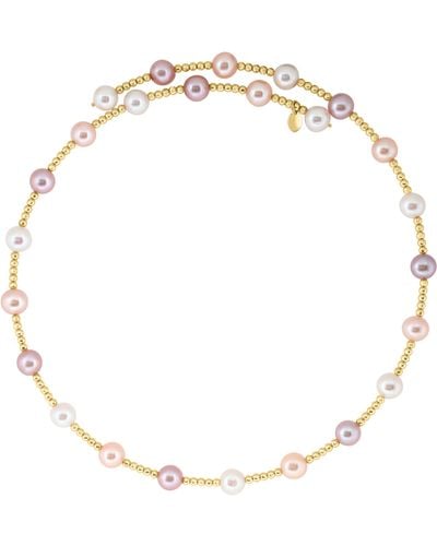 Effy 14k Yellow Gold 7-9mm Freshwater Pearl Station Necklace - White