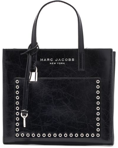 Marc Jacobs Mini Leather Grind Tote Bag - Black