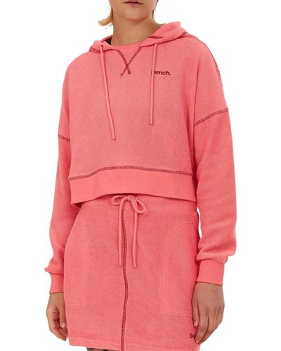 Bench French Terry Crop Hoodie - Pink