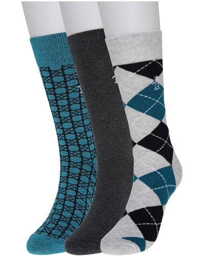 Original Penguin Theo Connected Crew Socks - Gray