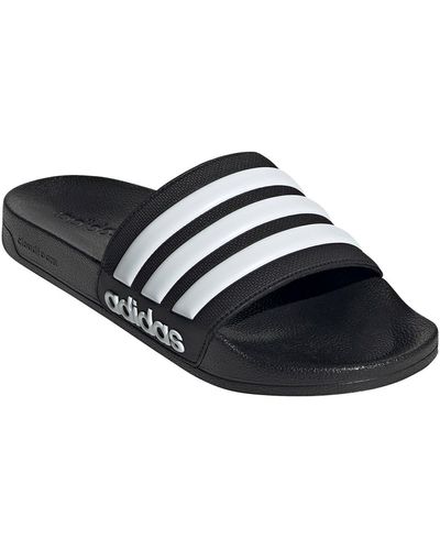 adidas Adilette Shower Slide Sandal - White