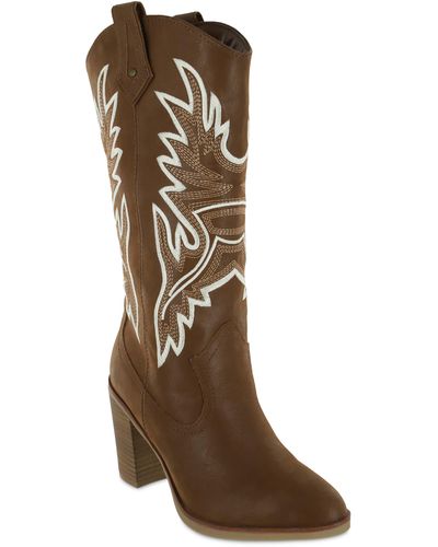 MIA Taley Western Boot - Brown