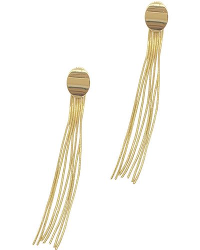 Adornia Oval Chain Drop Earrings - Yellow