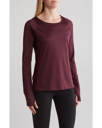 Threads For Thought Steffie Long Sleeve Baselayer T-shirt - Red
