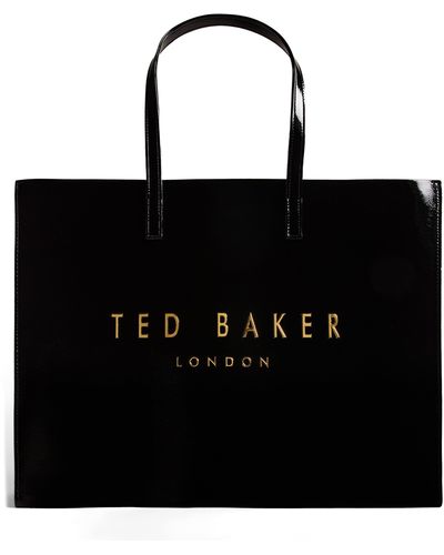 Ted Baker Crikon Faux Leather Tote - Black