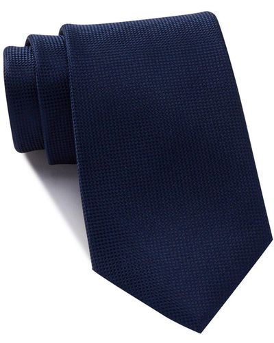 Nordstrom Oleta Solid Silk Blend Tie - Blue