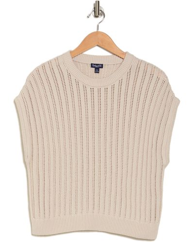 Splendid Camille Knit Sweater Vest - Natural