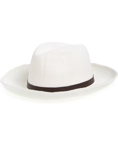Nordstrom Straw Panama Hat - White