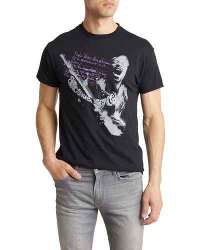 Merch Traffic Jimi Hendrix Photo Graphic T-shirt - Black