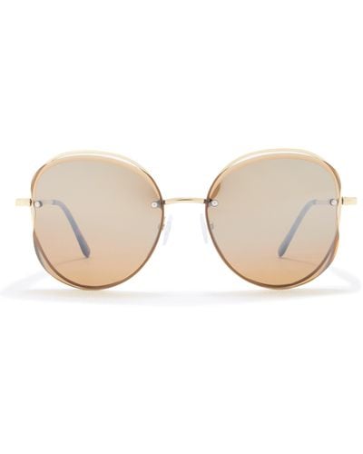 Vince Camuto Oval Vent Sunglasses - Natural