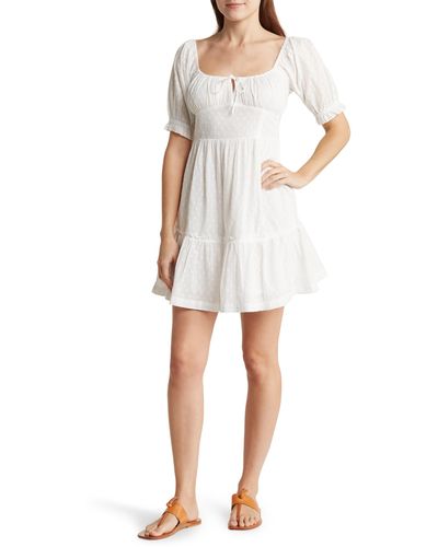 Roxy X Chloe Kim Venice Daydream Cotton Dress - White
