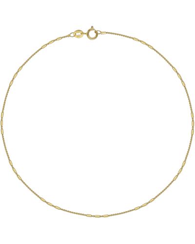 Bony Levy Icon 14k Gold Chain Anklet - White