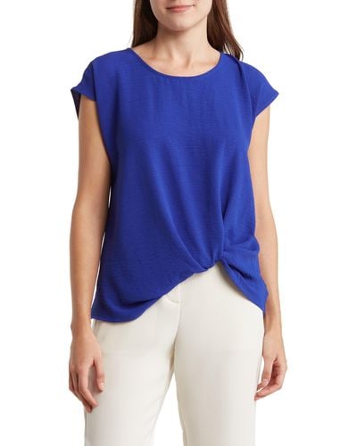 Pleione Textured Twist T-shirt - Blue