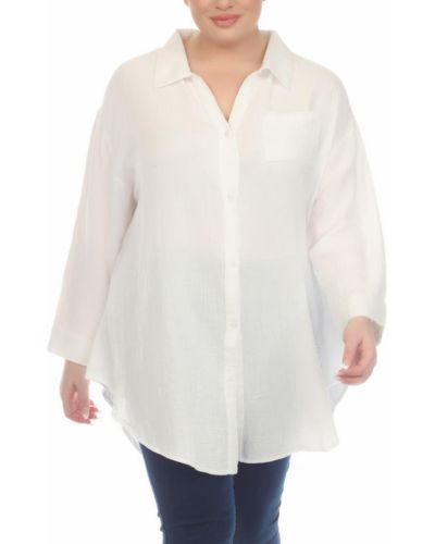 Boho Me Gauze Button-up Shirt - White