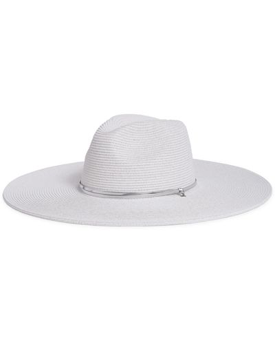 BCBGMAXAZRIA Oversize Panama Hat - White