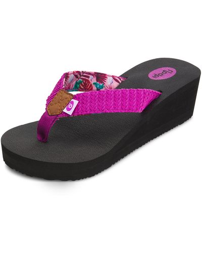 FLOOPI Comfort Sponge Wedge Sandal - Pink