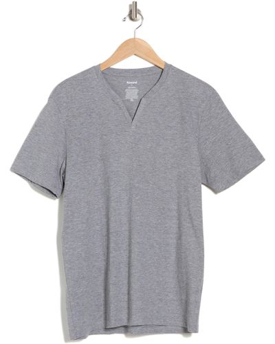 Abound Split Neck T-shirt - Gray