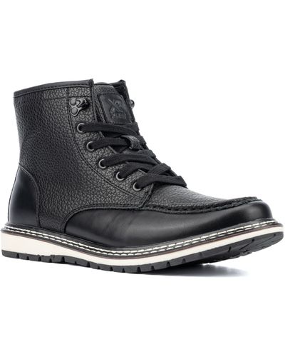Xray Jeans Wren Faux Leather Boot - Black