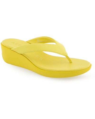 Aerosoles Isha Wedge Flip Flop Sandal - Yellow