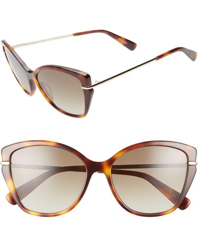 Longchamp Heritage 57mm Butterfly Sunglasses - Multicolor