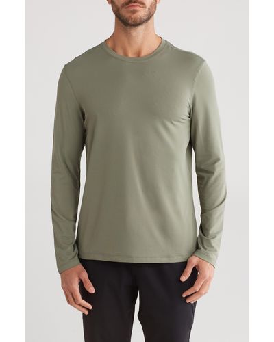 90 Degrees Jacquard Crewneck Sweater - Green