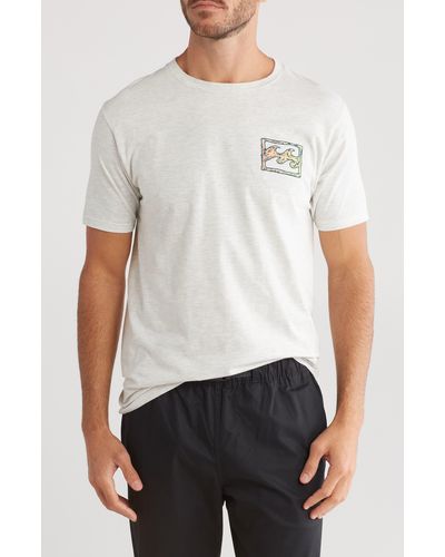 Billabong Framed Cotton Graphic T-shirt - White