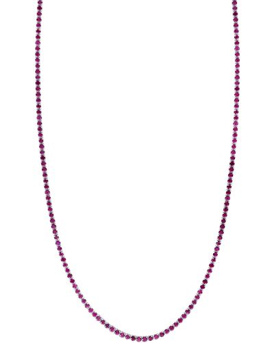 Effy Sterling Silver Tennis Necklace - Red