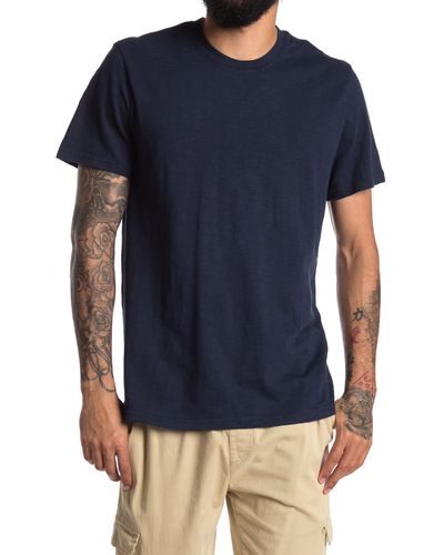 14th & Union Short Sleeve Slub Crewneck T-shirt - Blue