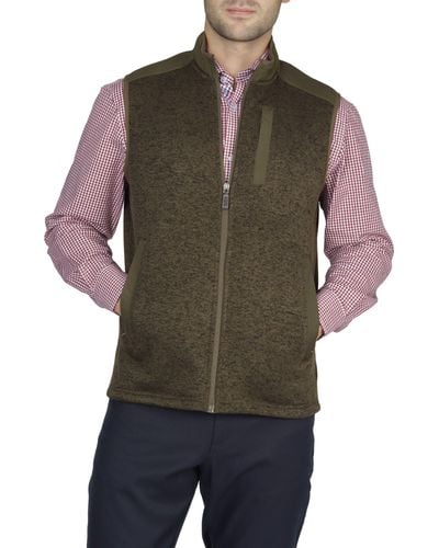 Tailorbyrd Melange Sweater Vest - Brown