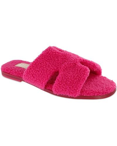 MIA Cosette Faux Shearling Sandal - Pink