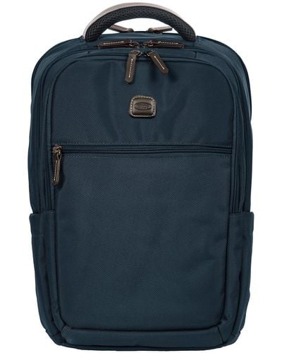 Bric's Large Nylon Backpack - Blue