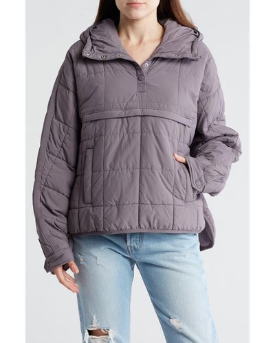 Fp Movement Pippa Water Resistant Packable Pullover - Gray