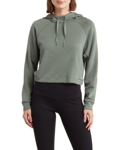 90 Degrees Scuba Knit Pullover Hoodie - Gray