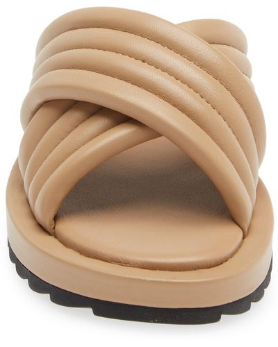 Reiss Blair Slide Sandal - Natural