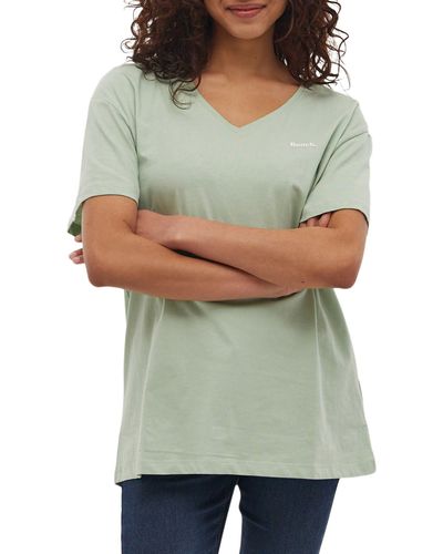 Bench Zaya V-neck T-shirt - Green