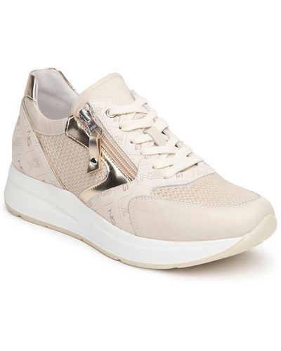 Nero Giardini Side Zip Platform Sneaker in White | Lyst