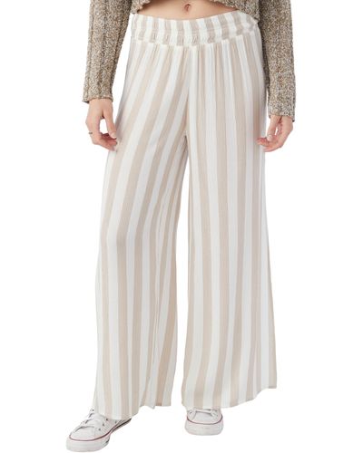O'neill Sportswear Pati Stripe Pants - White