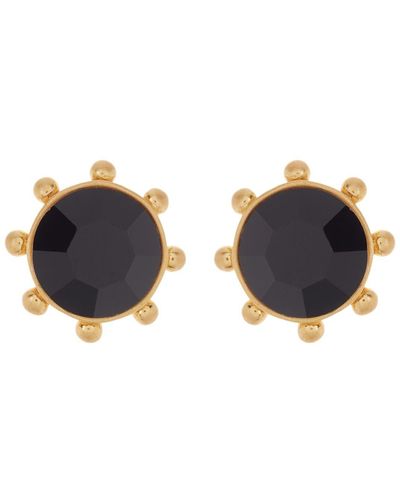 Kate Spade Gold-tone Bezel Set Crystal Stud Earrings - Blue