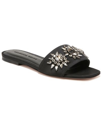 Veronica Beard maggie Crystal Embellished Sandal - Black